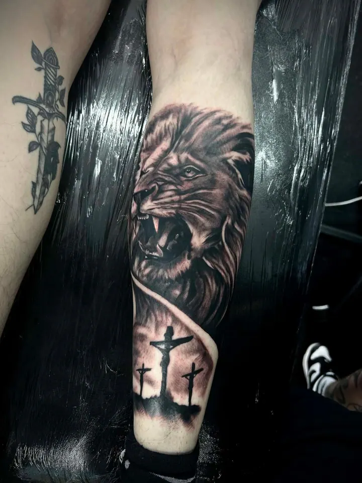 Thai blackwork tattoo, Walsall