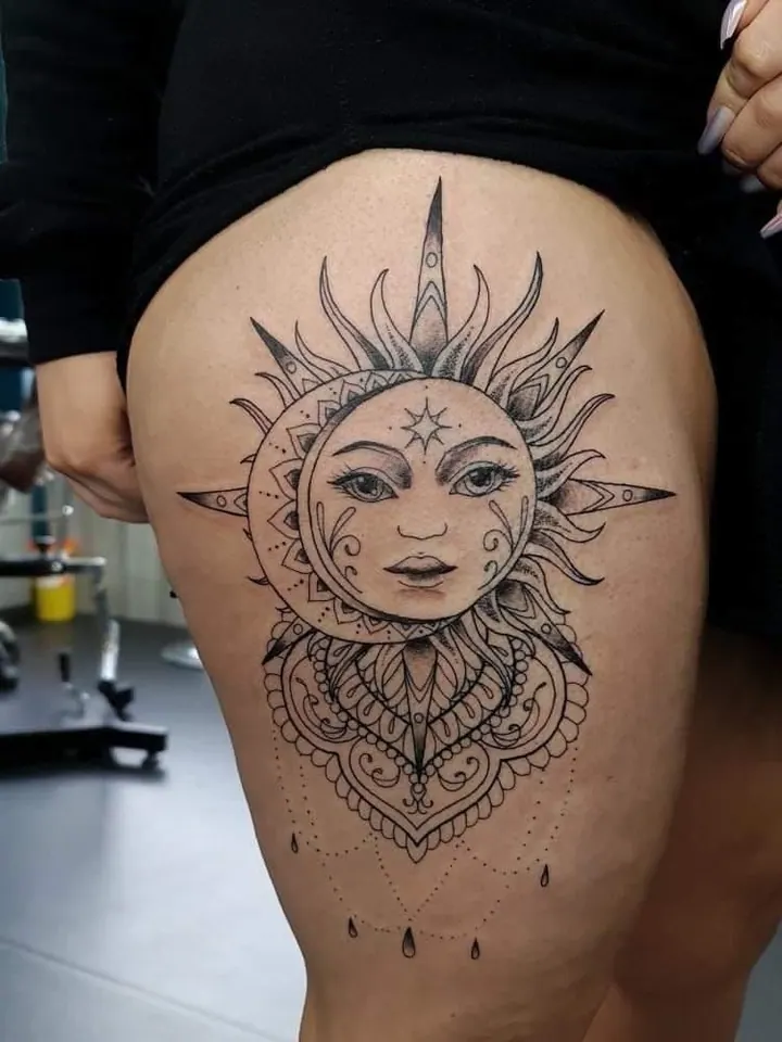 Rich geometric tattoo, Walsall