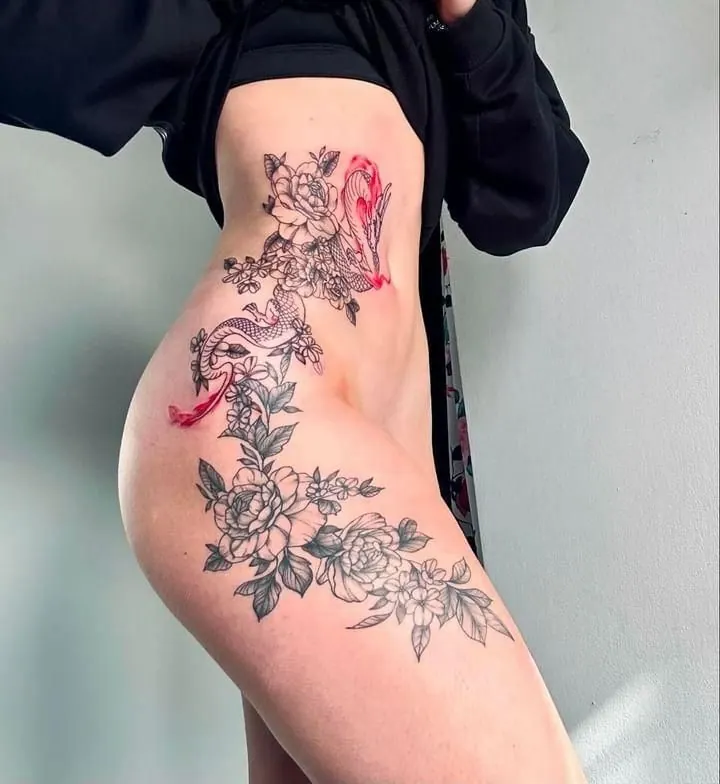 Rich geometric tattoo, Walsall
