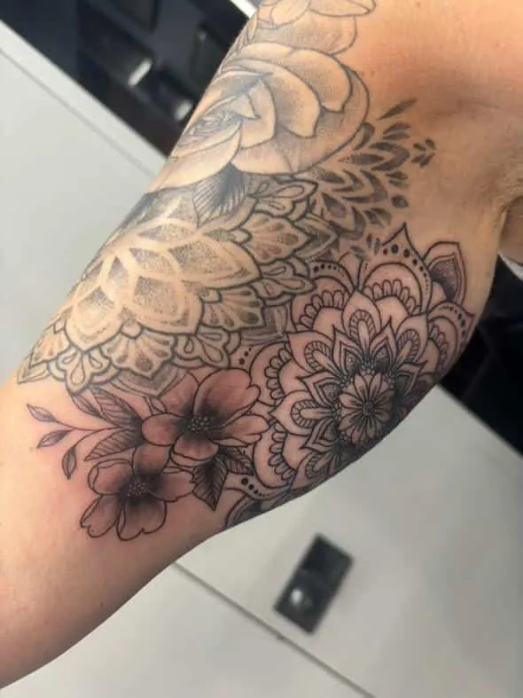 Rich dotwork tattoo, Walsall