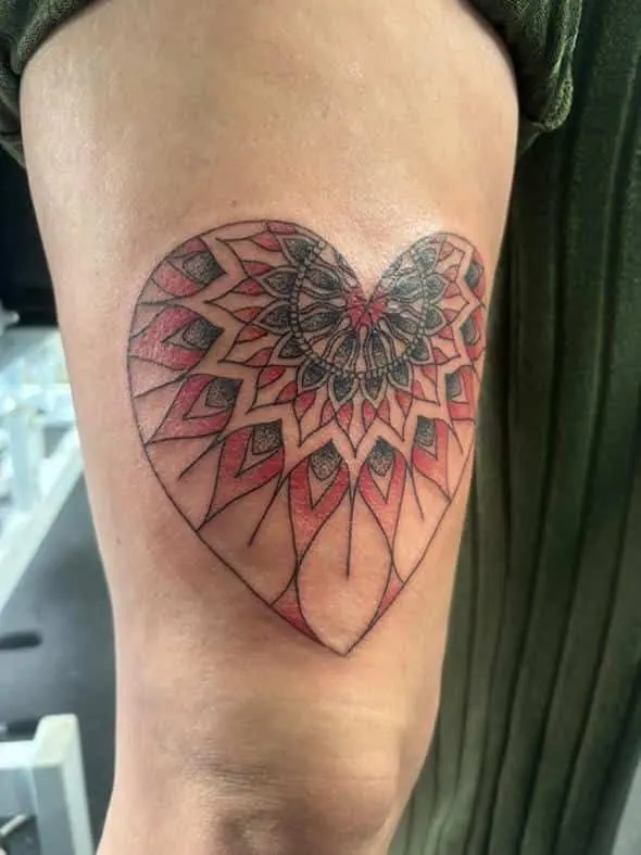 Rich geometric tattoo, Walsall