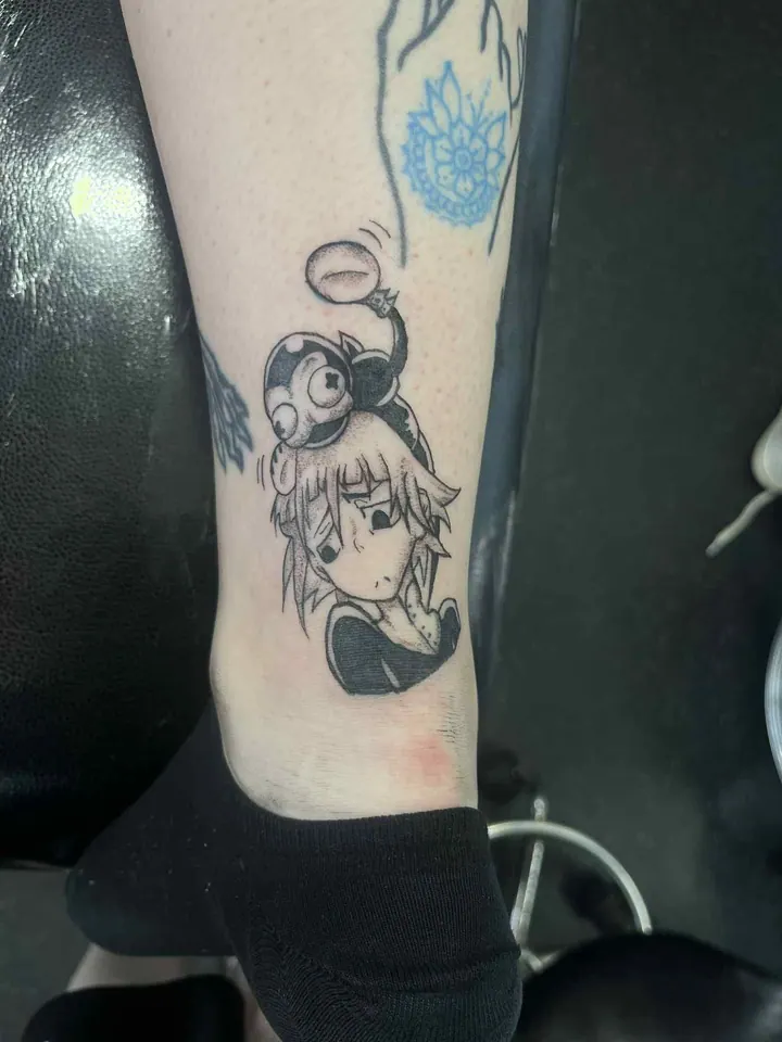 Meg anime tattoo, Walsall