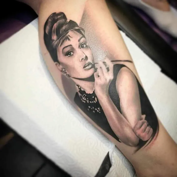 Gaz portrait tattoo, Walsall