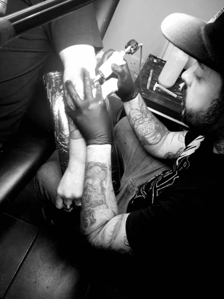 Gaz, tattoo artist at Underground Tattoo Studio Walsall