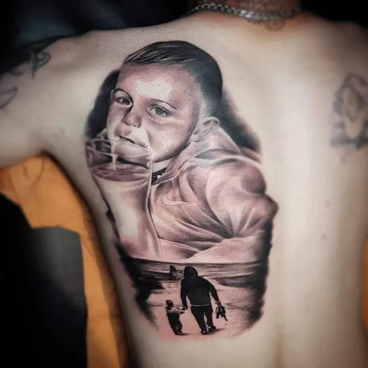 Gaz horror realism tattoo, Walsall