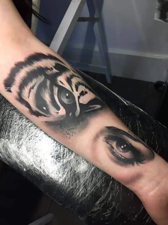 Gaz portrait tattoo, Walsall